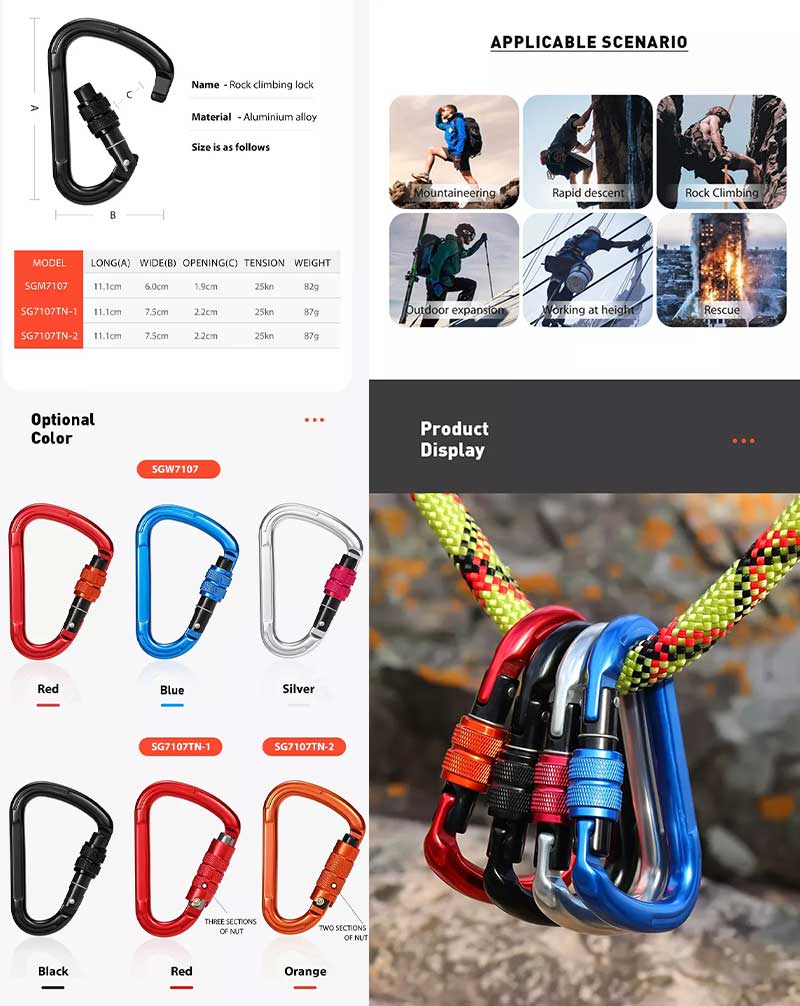 25kn carabiner 25kn carabiner