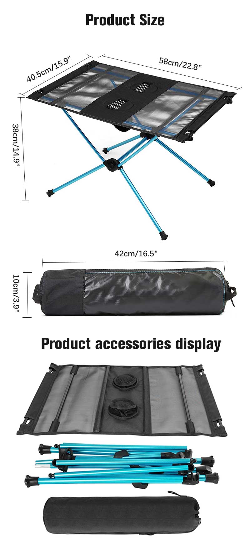 portable folding table