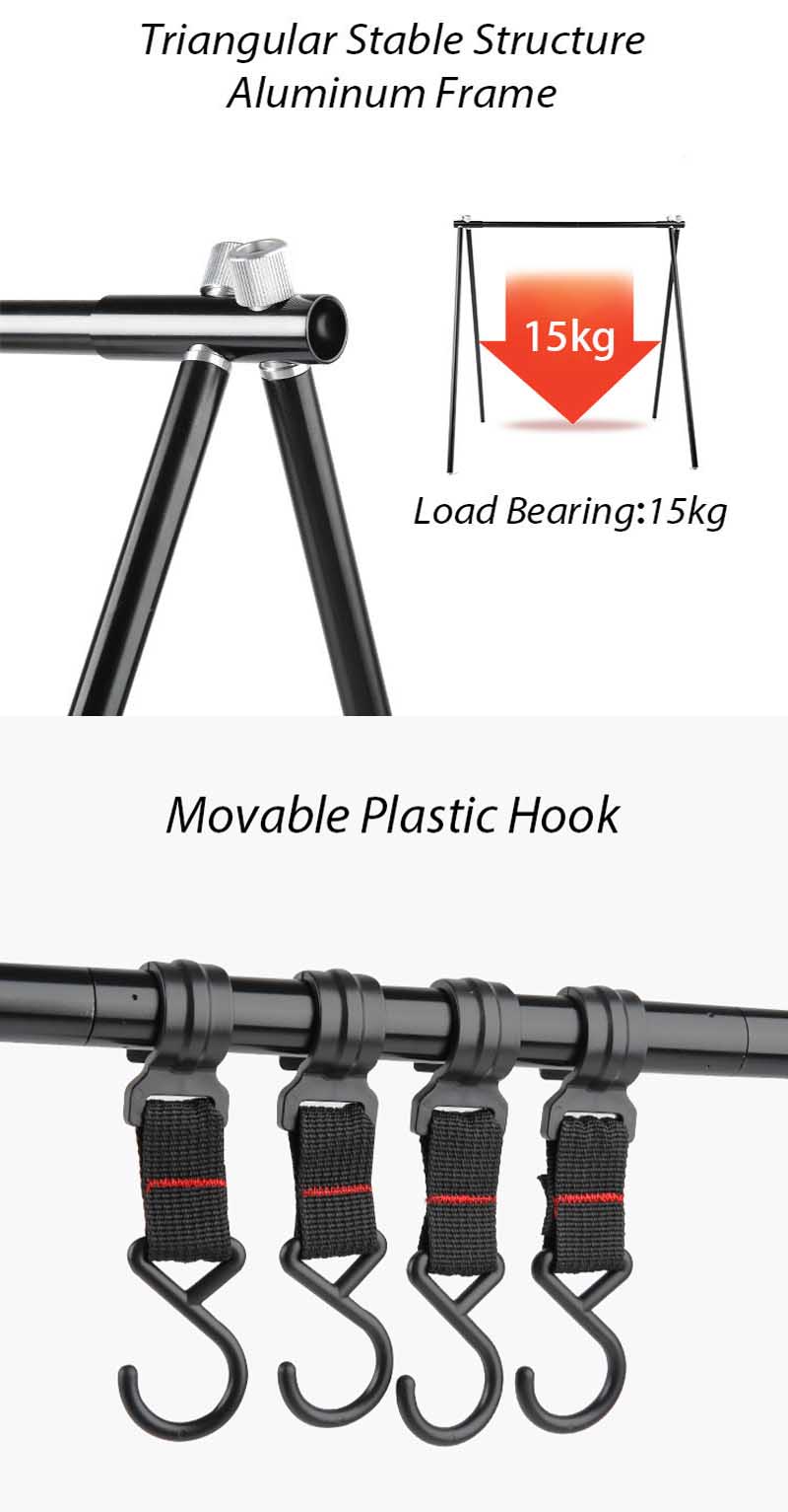 folding Outdoor Camping Hanging Rackstable