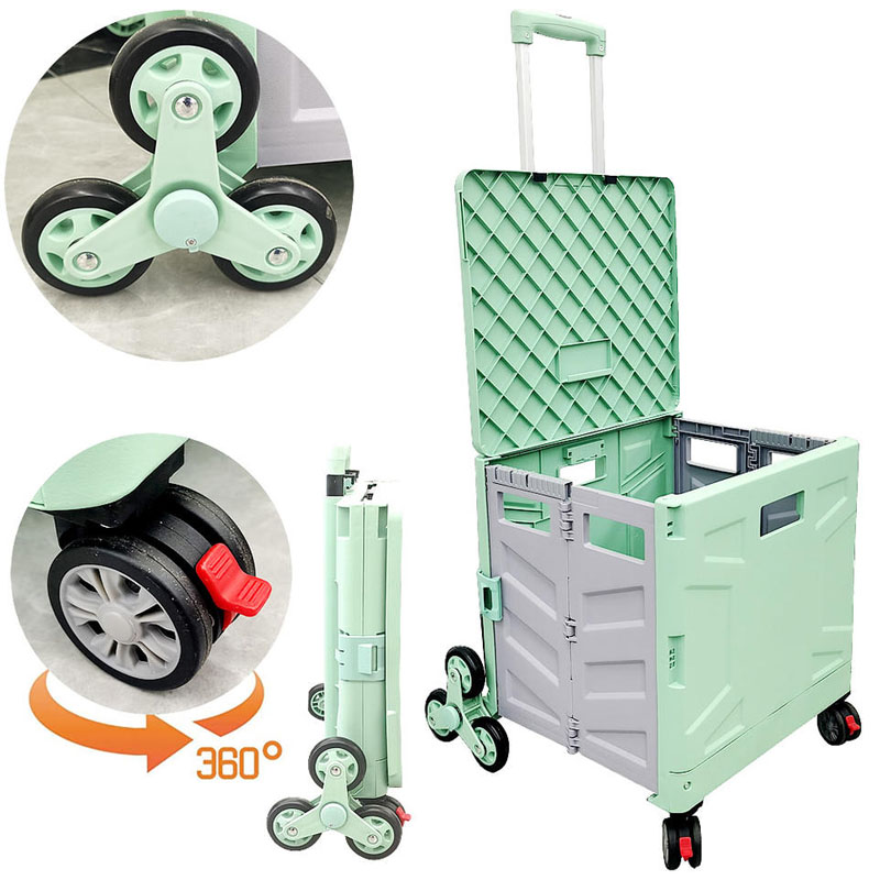 Folding Portable Shopping Trolley Cart