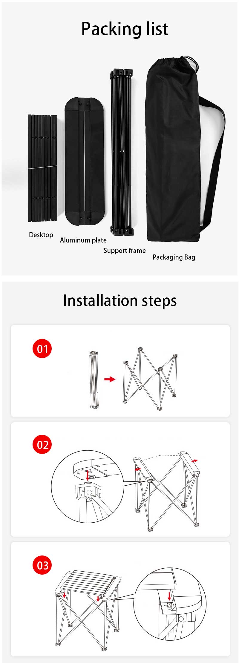 Portable Folding Table 