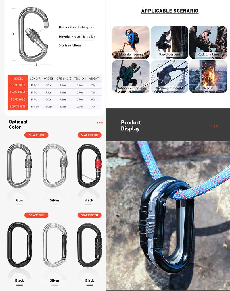 black carabiner black carabiner