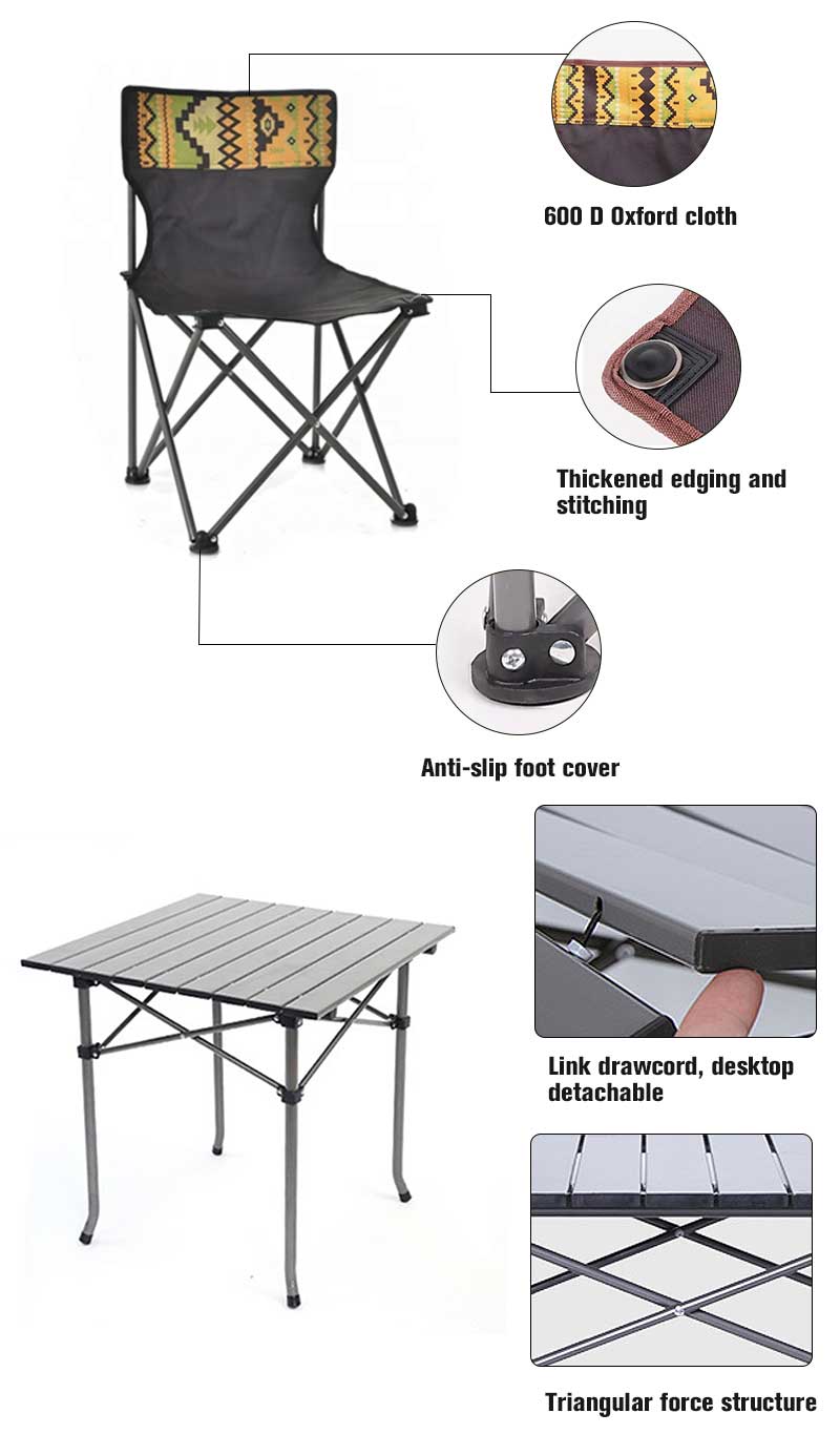 folding tables and chairs set