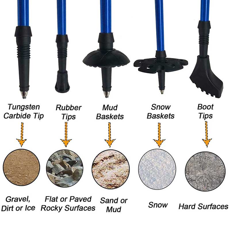 Folding trekking poles