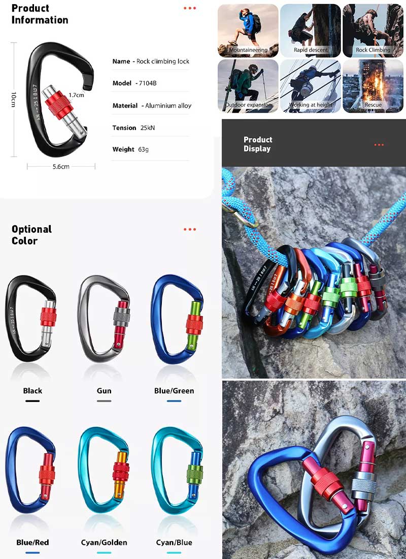 d shaped carabiner d shaped carabiner