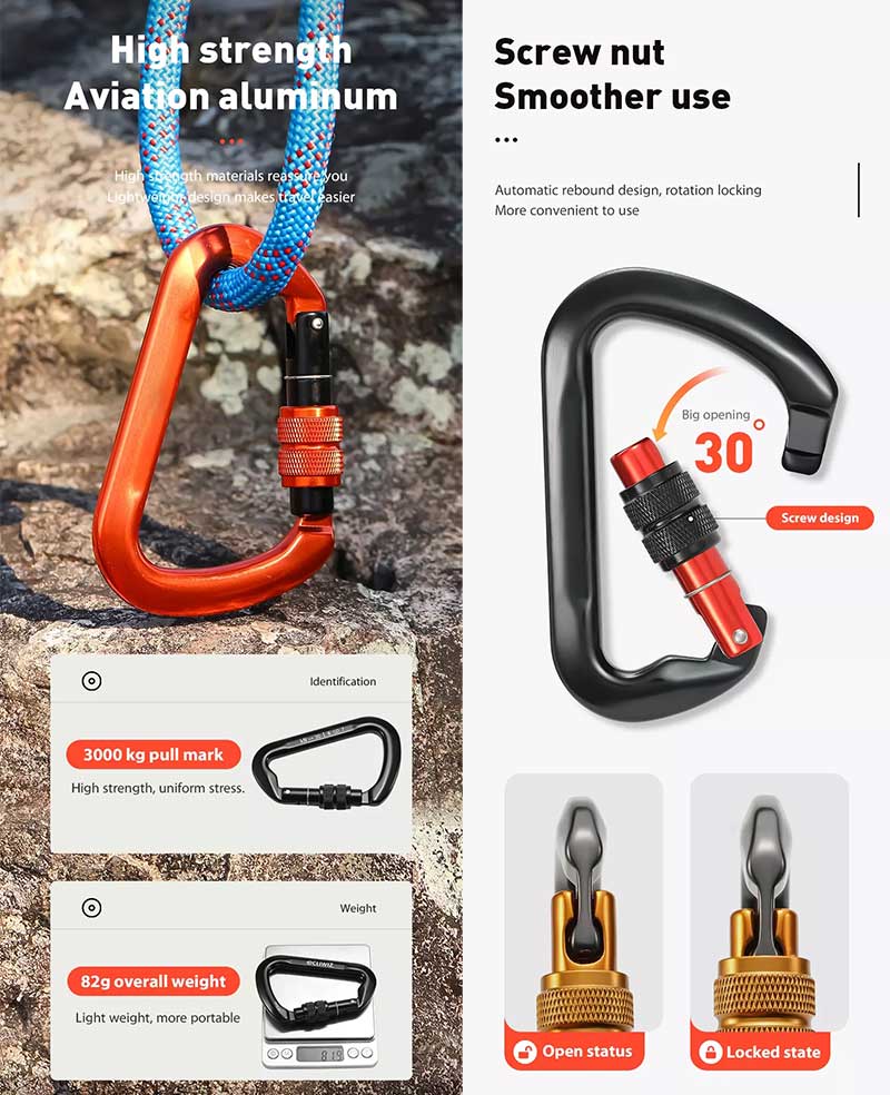30KN Safety Carabiner 30KN Safety Carabiner