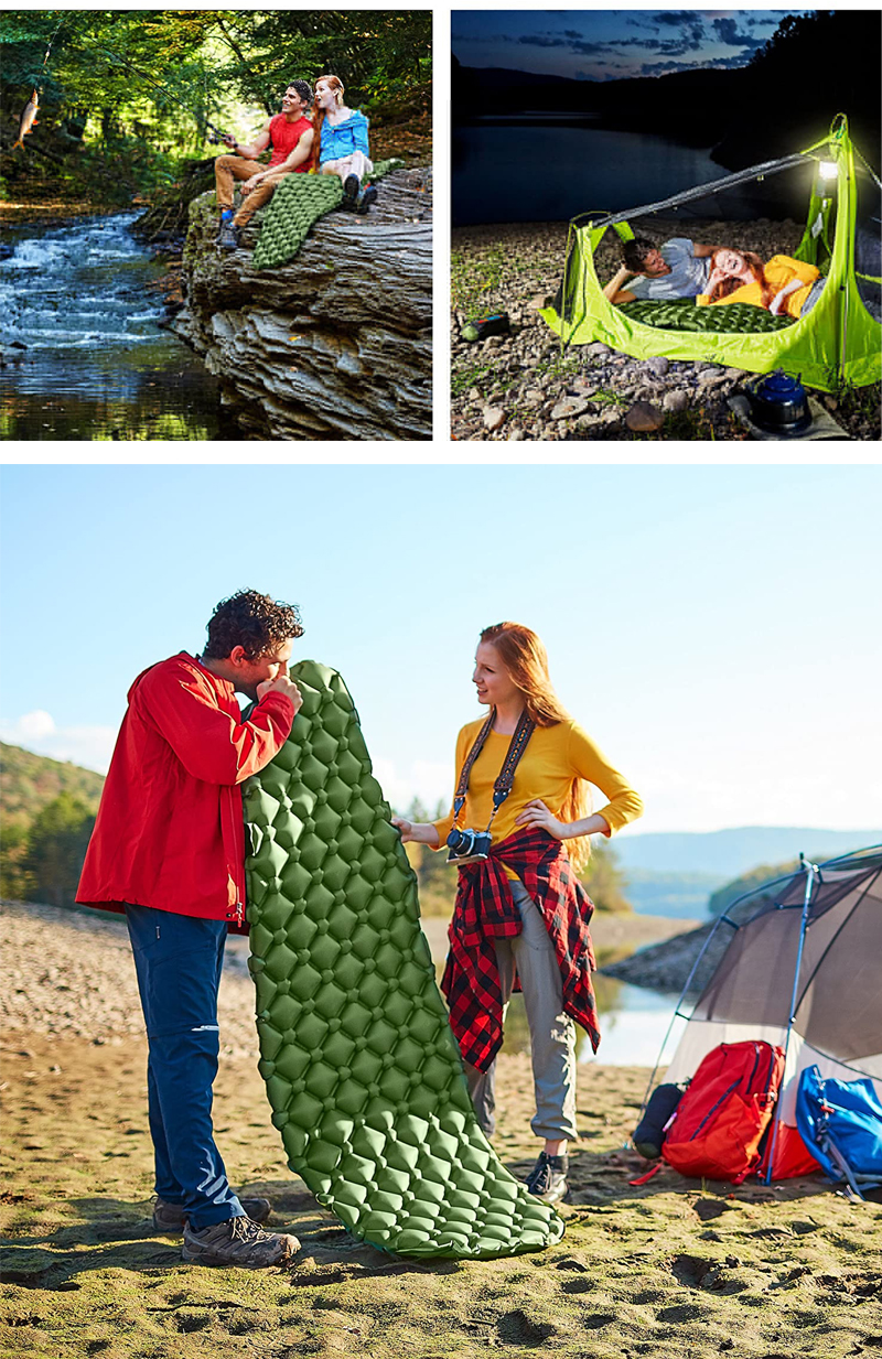 inflatable camping sleeping pad