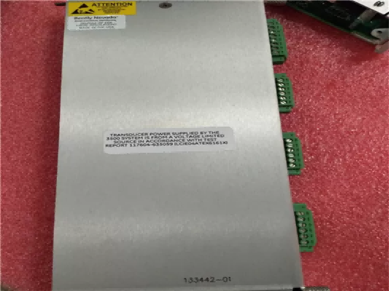 133442-01 Bently Nevada Parts 3500 Rack I/O Module With Internal Terminations 3500/50 133442-01 Bently Nevada Parts 3500 Rack I/O Module With Internal Terminations 3500/50