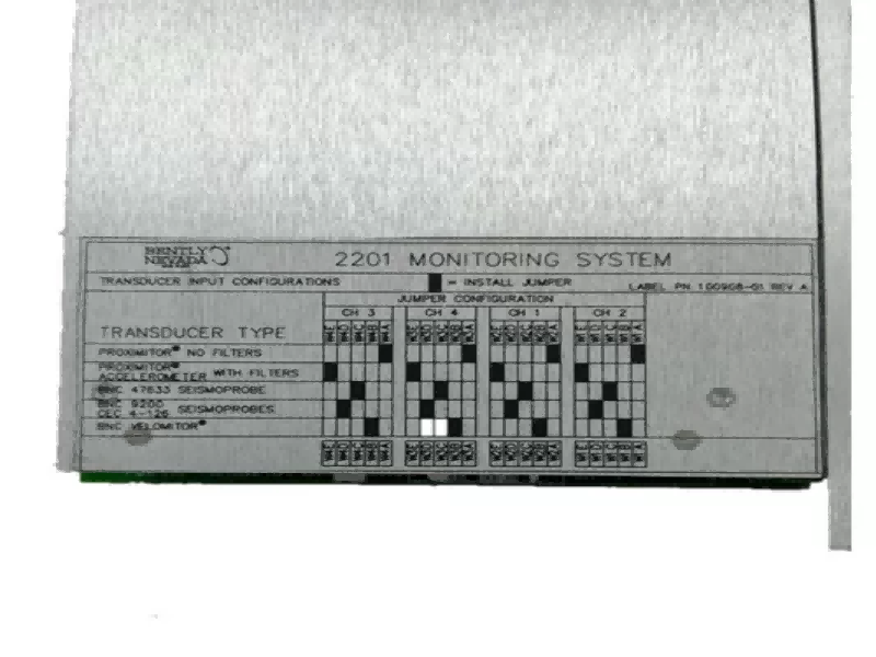 132419-01 Bently Nevada Parts 2201 Monitoring System Four Channel Monitor 132419-01 Bently Nevada Parts 2201 Monitoring System Four Channel Monitor