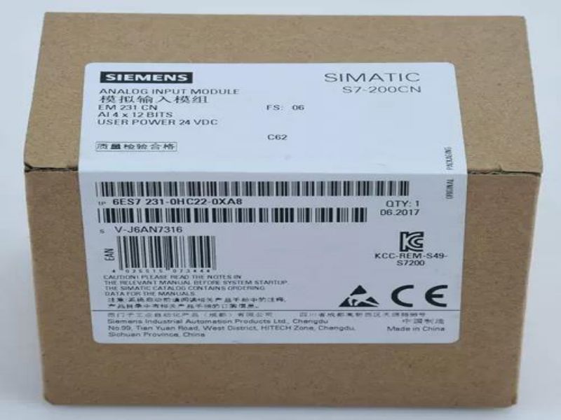 6ES7231-0HC22-0XA8 Siemens PLC SIMATIC S7-200 CN Analog Input Module Unit EM 231 6ES7231-0HC22-0XA8 Siemens PLC SIMATIC S7-200 CN Analog Input Module Unit EM 231