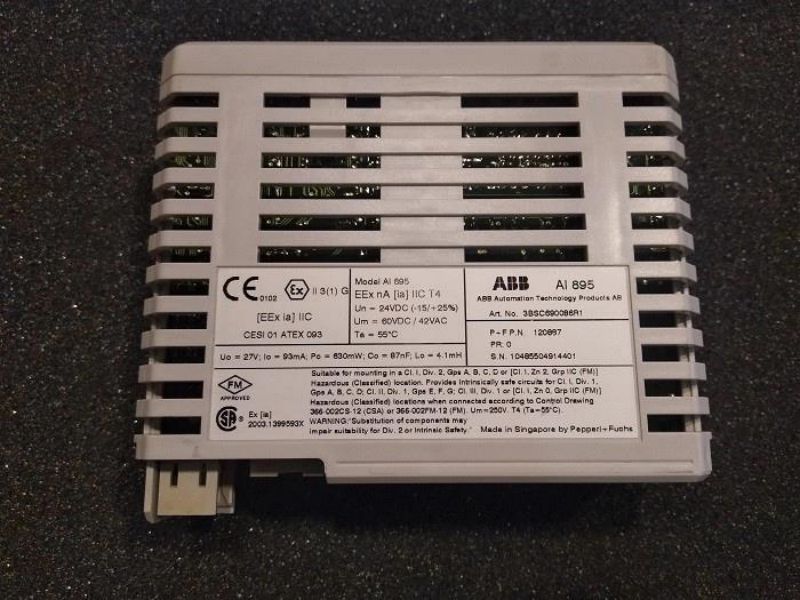 AI895 3BSC690086R1 ABB PLC Analog Input IS HART 8 ch S800 I/O AI895 3BSC690086R1 ABB PLC Analog Input IS HART 8 ch S800 I/O