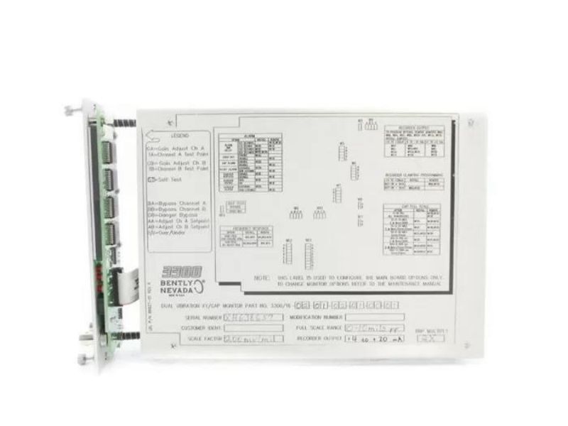 3300/16 Bently Nevada Parts System 3300 Series XY/GAP Dual Vibration Monitor 3300/16 Bently Nevada Parts System 3300 Series XY/GAP Dual Vibration Monitor