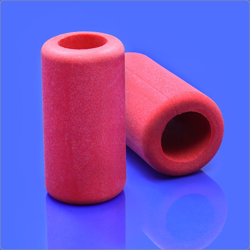 Red Mold-Pressed Silicone Foam Handle