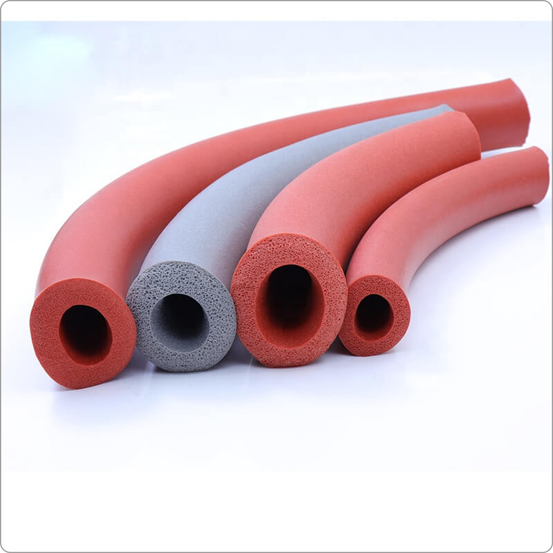 Open cell silicone sponge flexible rubber tube