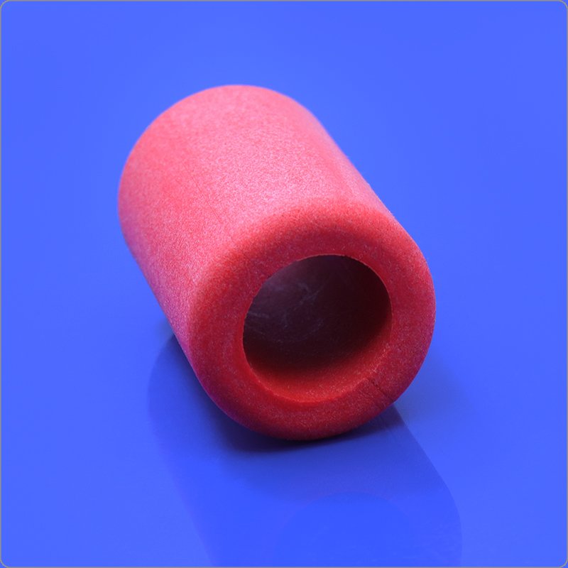 Durable Mold-Pressed Red Silicone Foam Handle