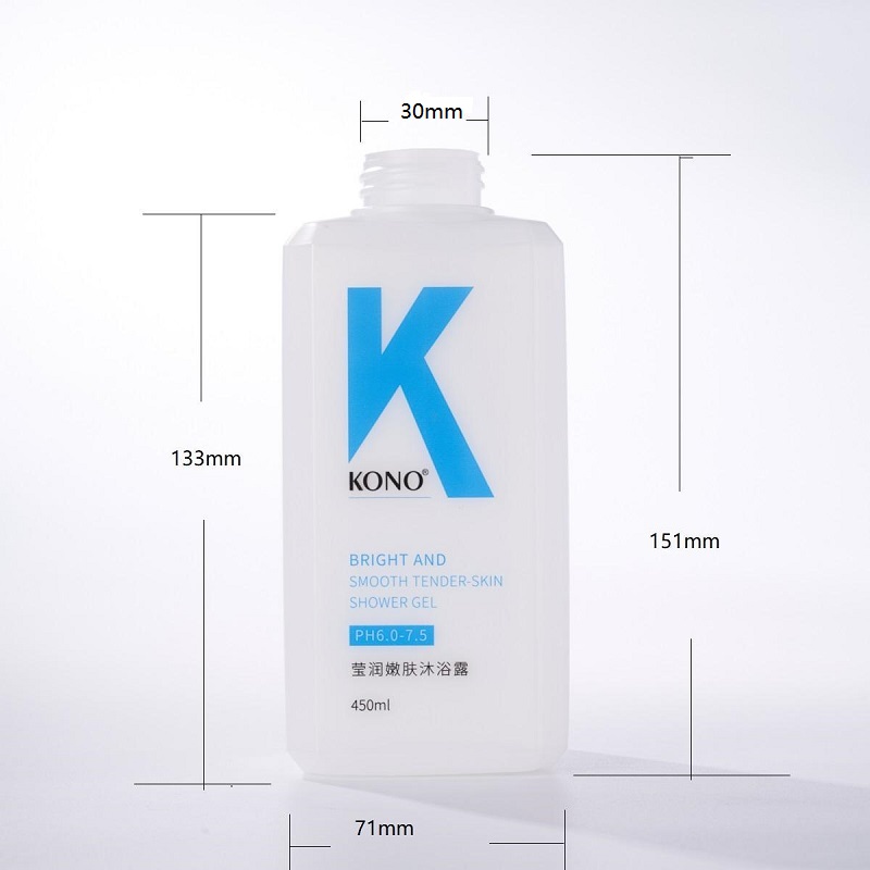 High quality 16oz PET custom logo 500 ml square plastic shampoo bottle with pump