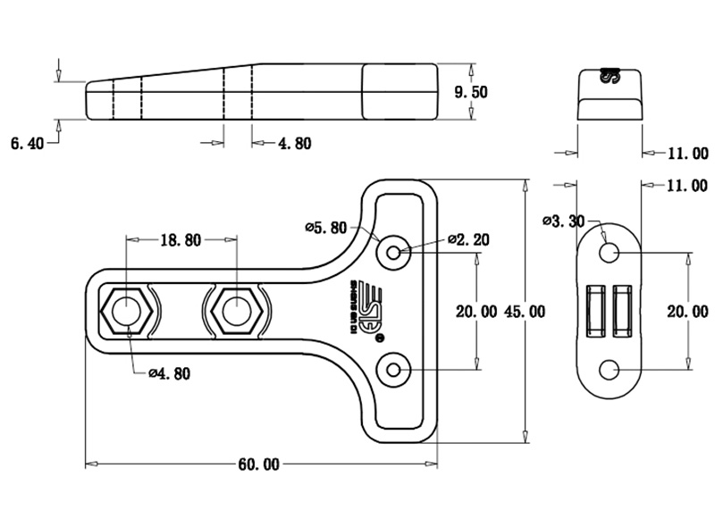 SG50A Plug battery connector T-handle with clamp