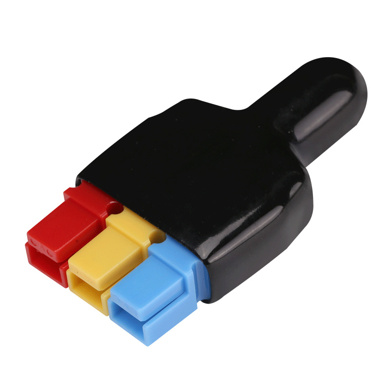Unipolar mobile power connector