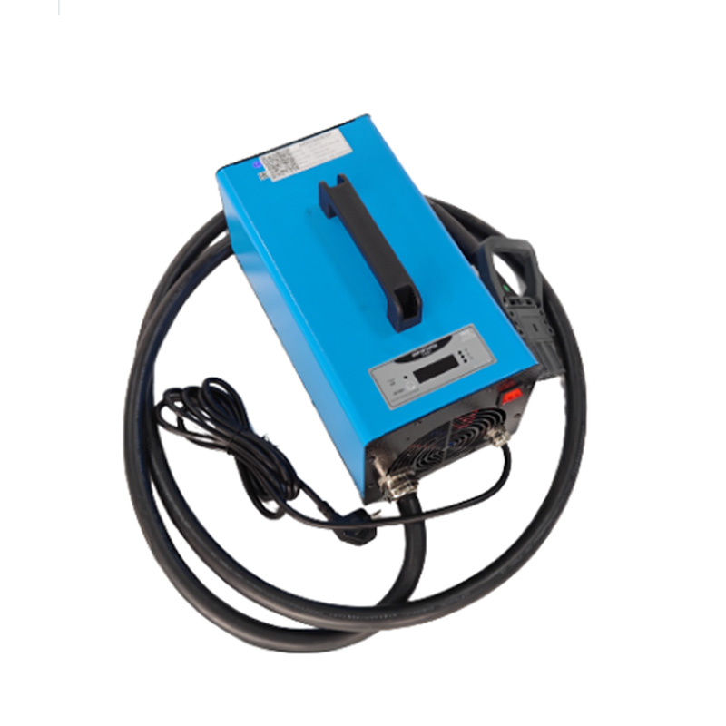 Scissor lift equipment charging station