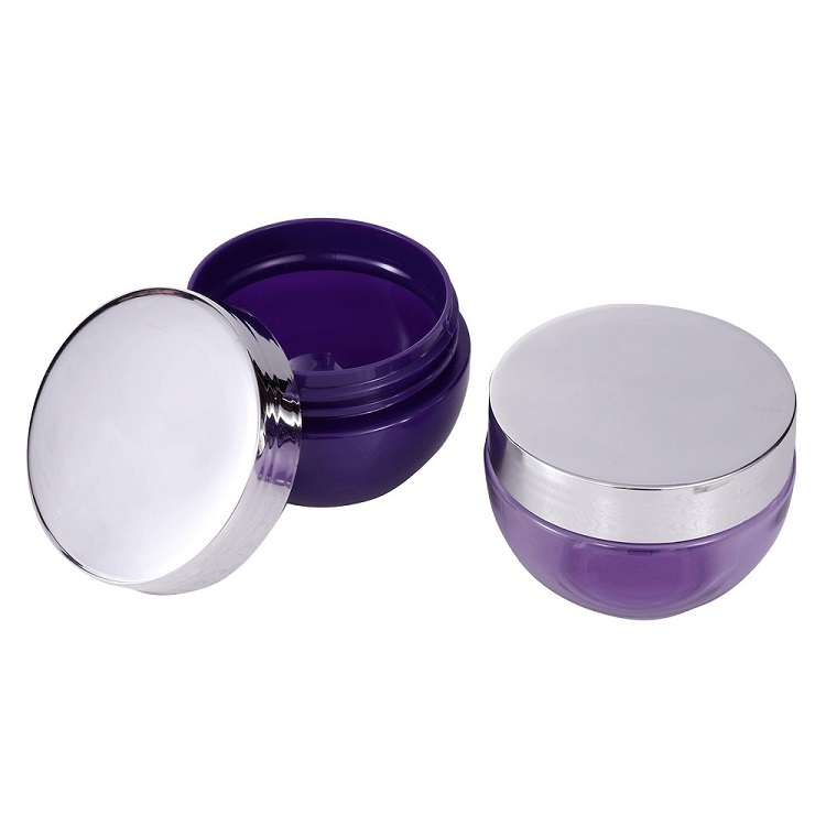 100ml Purple pet jar cosmetic packaging pet plastic jar