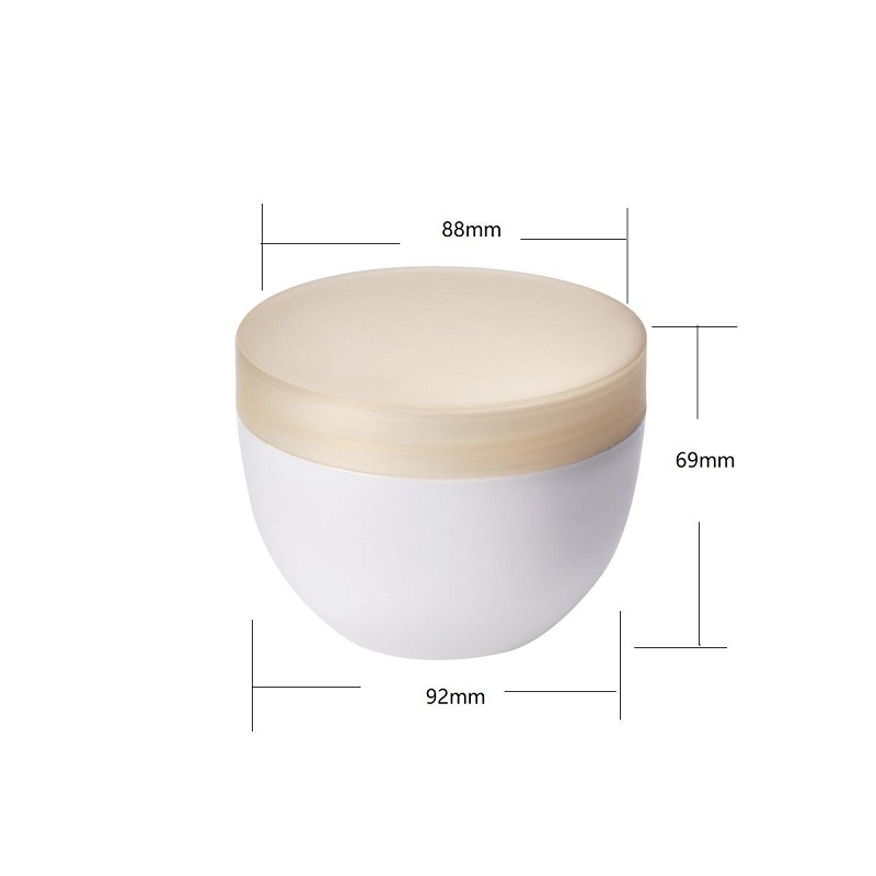 250ml Single Wall Jar Bowl Shape Cream Scrubs Cosmetic Packaging Frosted Matt PP jar