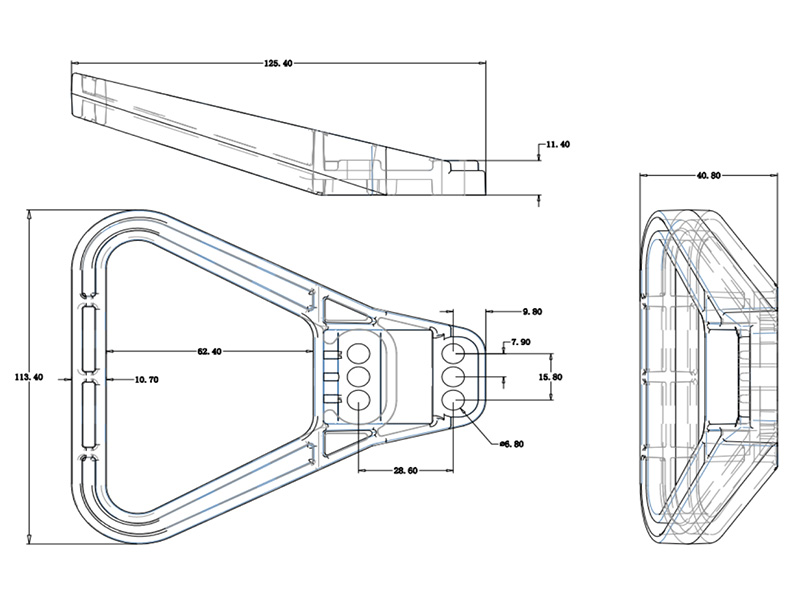 SG50A 600V 2 Way Battery Triangle Connector Handle