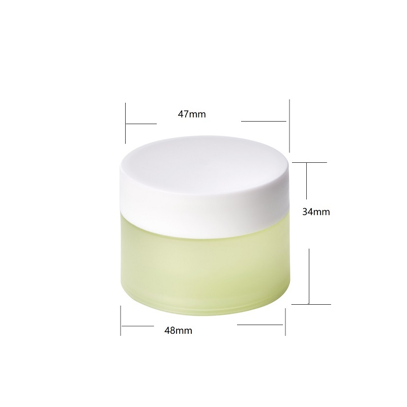 20ml 20g 0.67oz PP plastic cosmetic cream jar with white lid