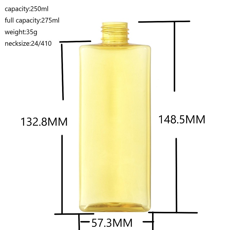 100ml rectangular PET plastic packaging bottle containers