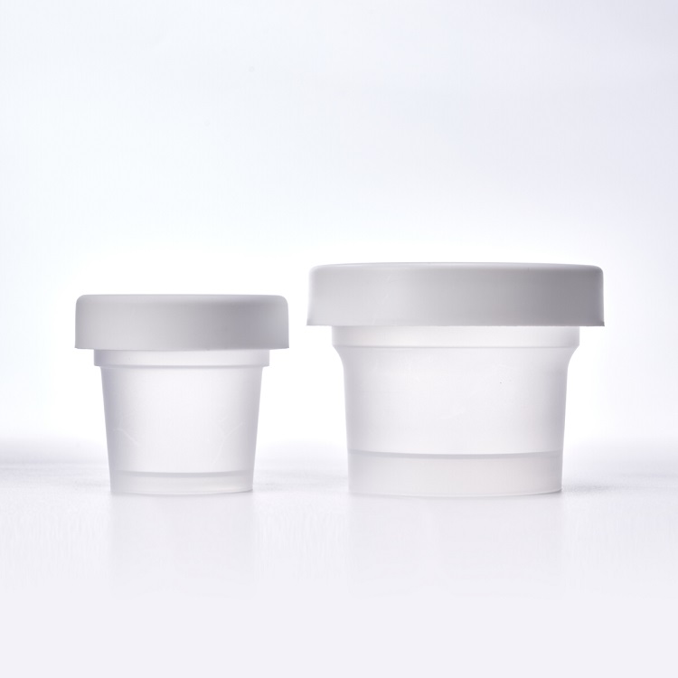 Pp Material Container Plastic Cream Jar Frosted Round Empty Container