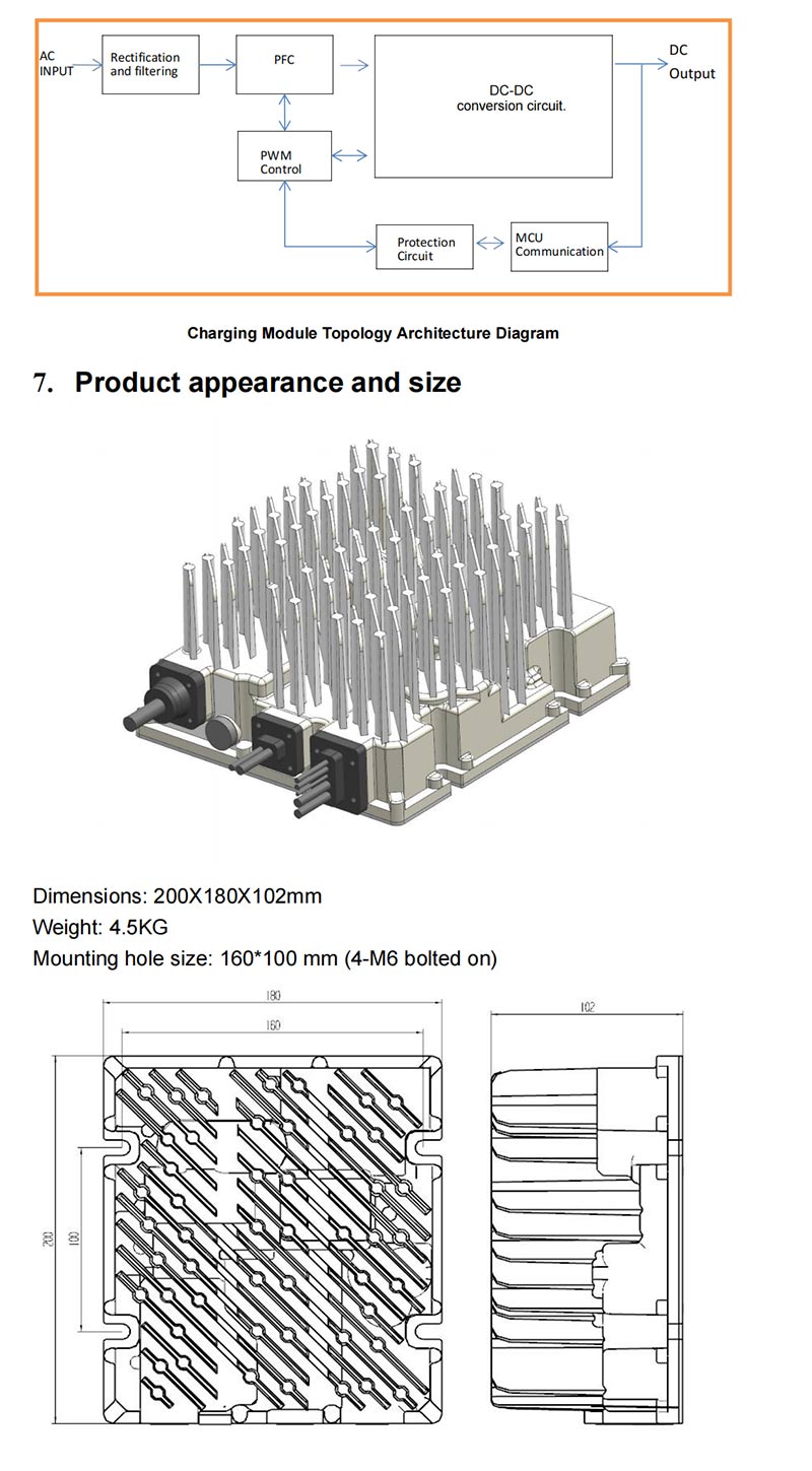 1KW Lithium Battery Charger