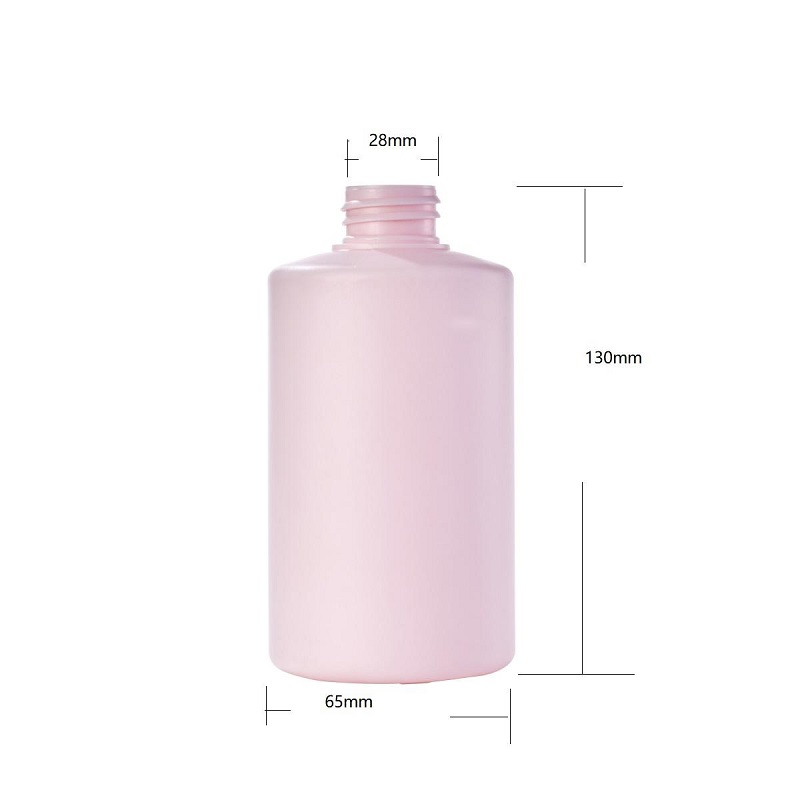HDPE 300ml Plastic Round Shampoo Lotion Personal Care Container Dispenser Bottle With Flip Cap