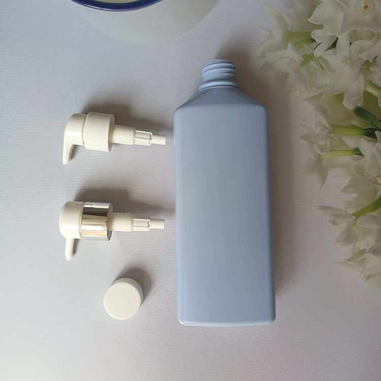 Blue PE Plastic 500ml Skincare Lotion Baby Shower Gel Shampoo Pump Bottle