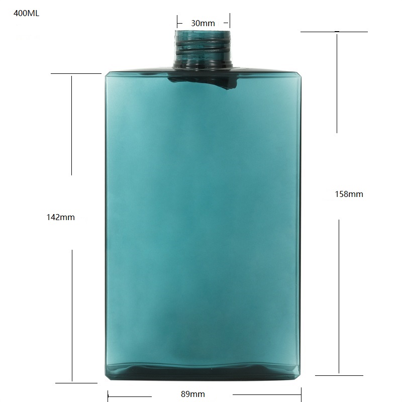 180ml Flat square cosmetic packaging bottle squeeze bottle with flip top cap
