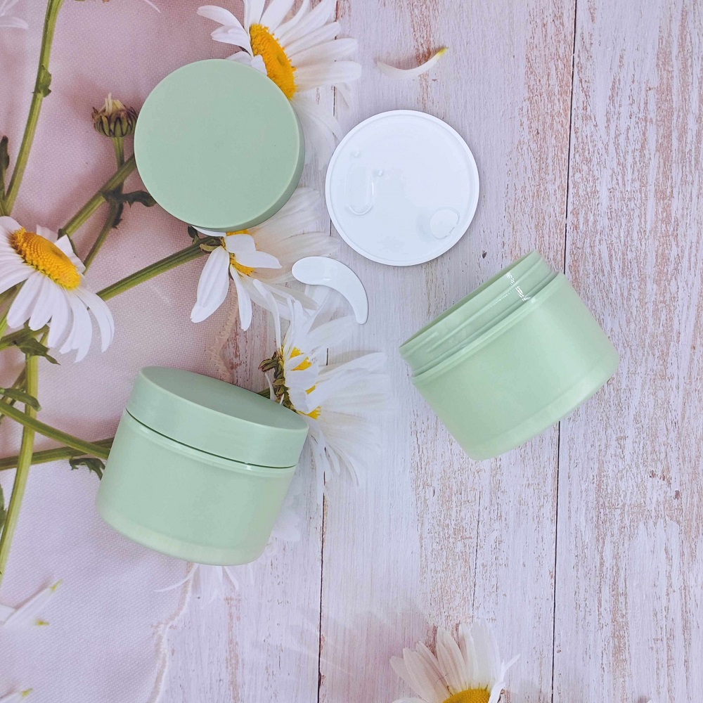 empty Round Face Cream Jar cosmetic packaging 150g luxury plastic skin care lotion cream jar