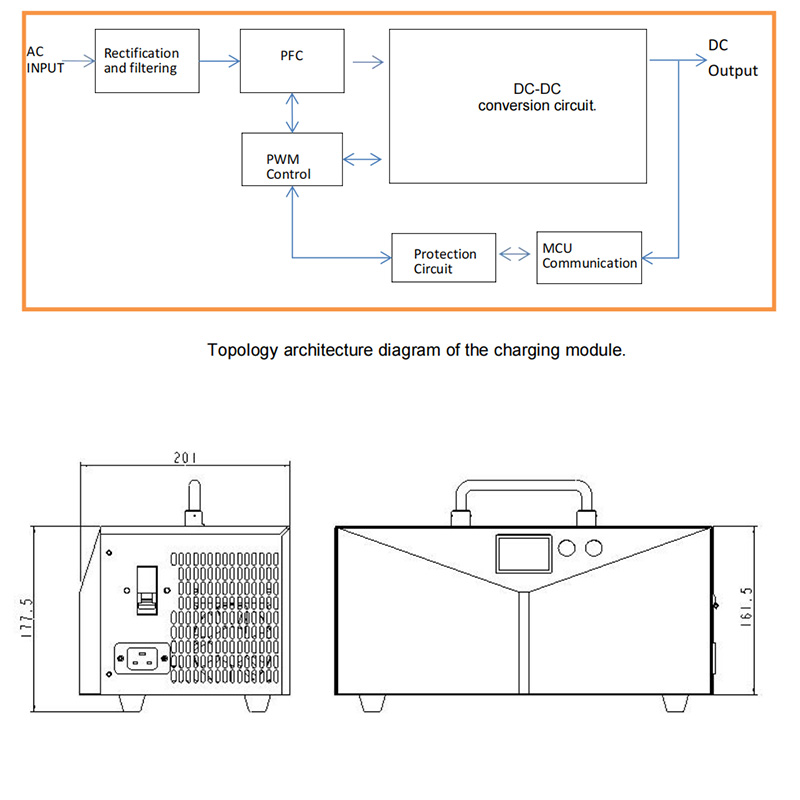 35A Electric Forklifts Intelligent Charger