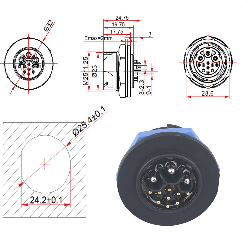 Welding Cable Waterproof Power Adapter