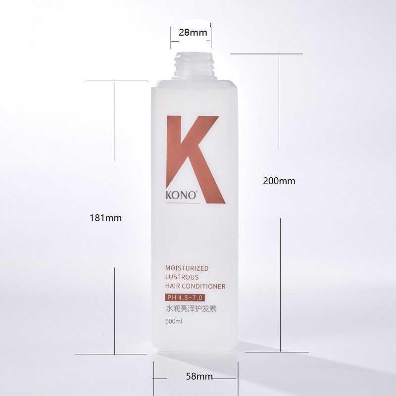 Empty Hotel 450ml Plastic HDPE Black Square Pump Lotion Shampoo Bottles