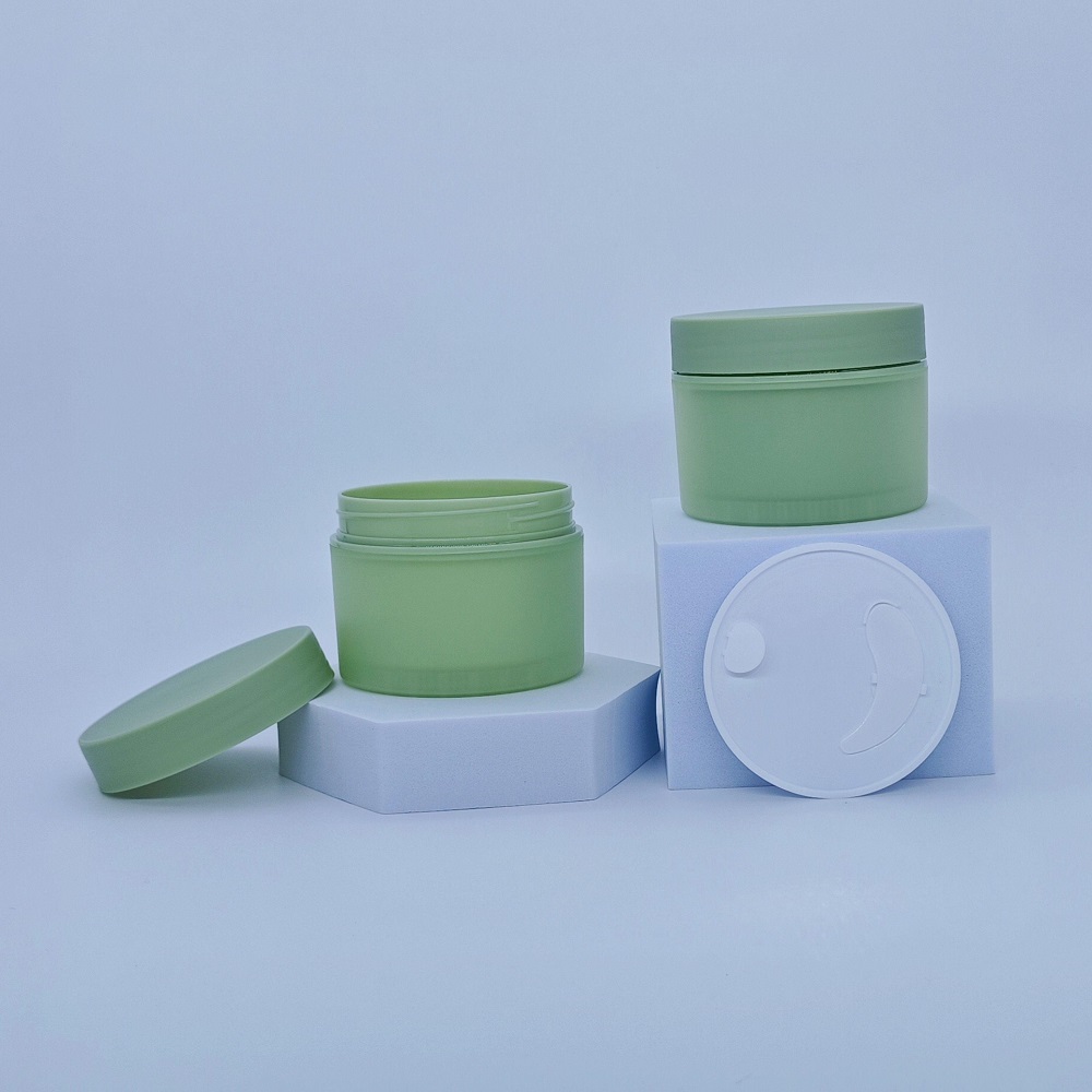 empty Round Face Cream Jar cosmetic packaging 150g luxury plastic skin care lotion cream jar