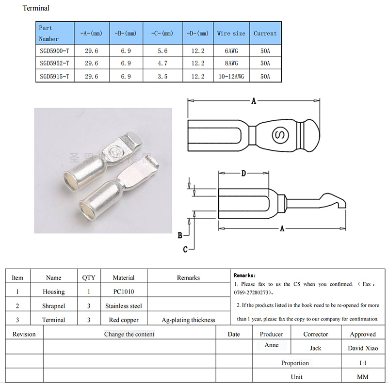 Inverter Power Bipolar Connector