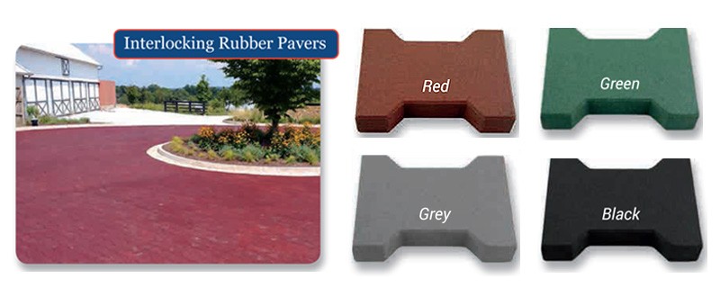 Rubber Interlocking Pavers Colors Rubber Interlocking Pavers Colors