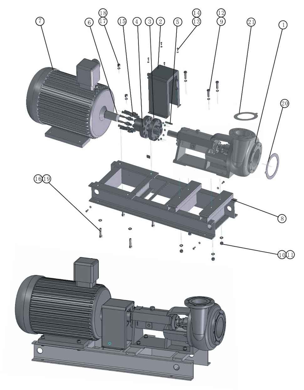 Sand pump set drawing