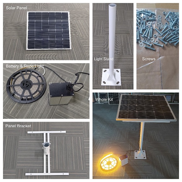 solar powered LED strip lights