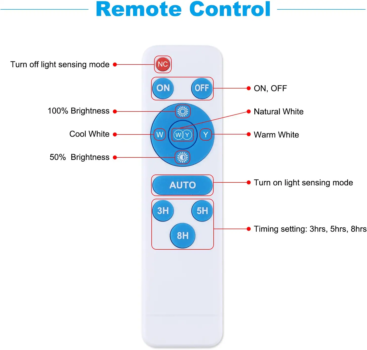 Solar Pendant Light with Remote Controller