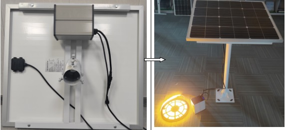 custom solar powered strip lights