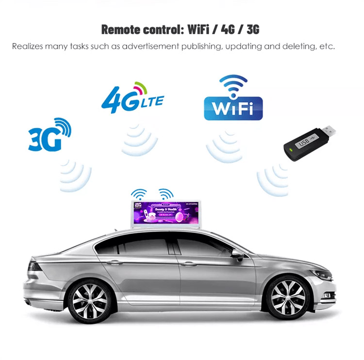 Advertising Taxi Led Screen Message Led Display Advertising Taxi Led Screen Message Led Display