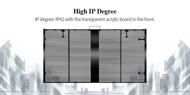 outdoor P3.91 transparent screen 