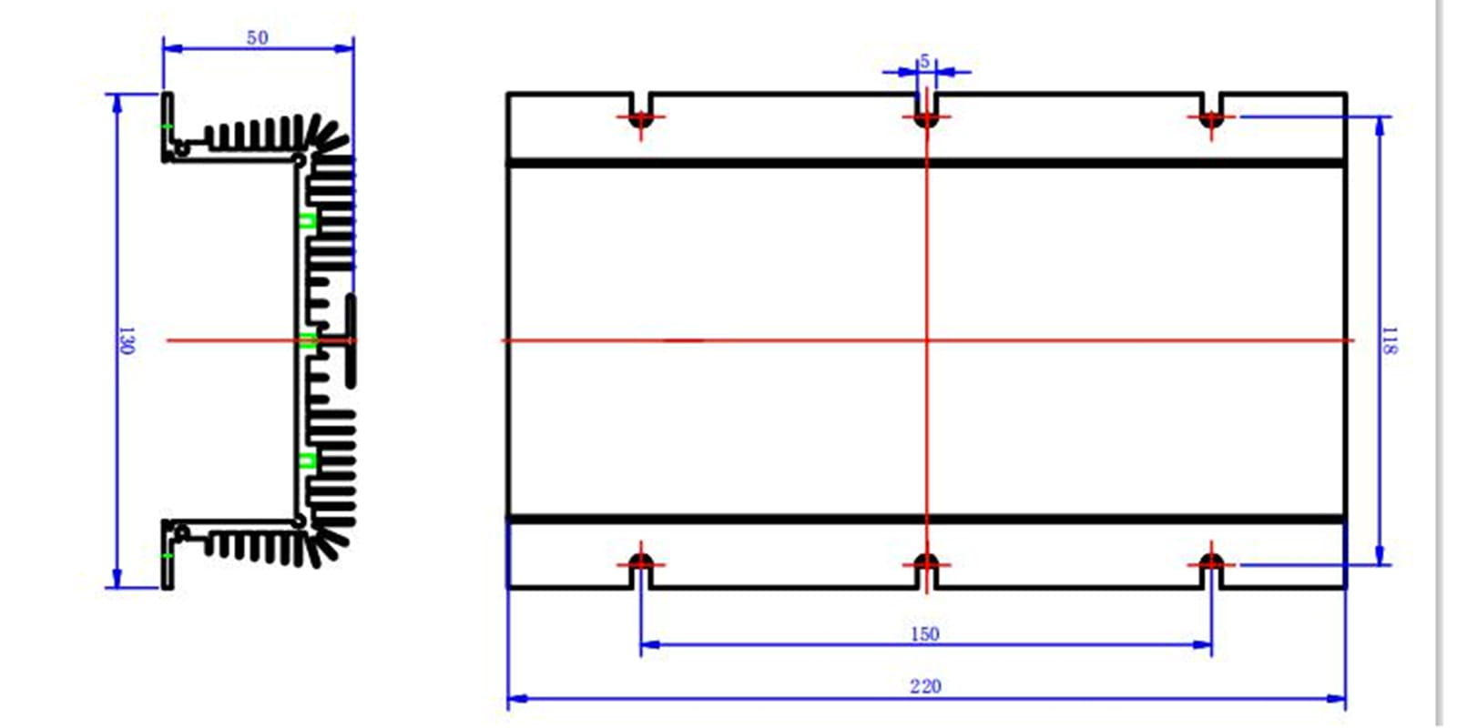 booster Installation dimensions