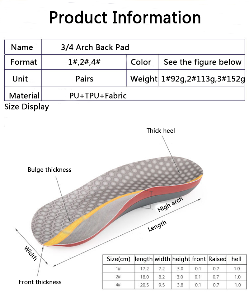  Arch Back Pad