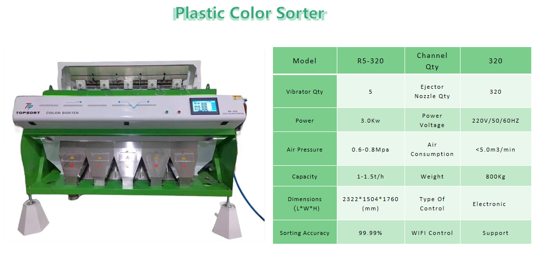 plastic color sorting machine plastic color sorting machine
