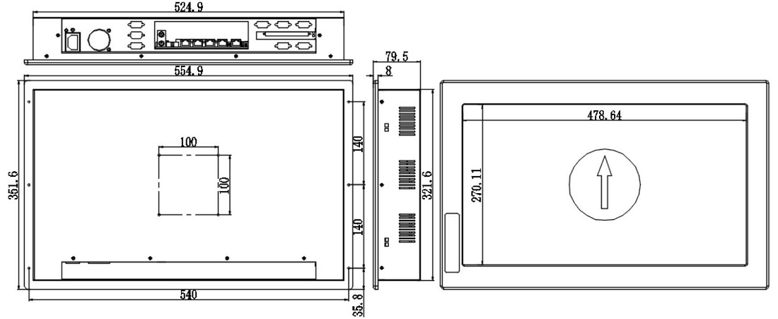 Custom 21.5-inch Industrial PC with I3/I5/I7 CPU Custom 21.5-inch Industrial PC with I3/I5/I7 CPU
